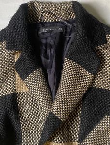 ZARA Women Checked Coat