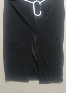 Combo Pink Club Top And Black Pencil Skirt
