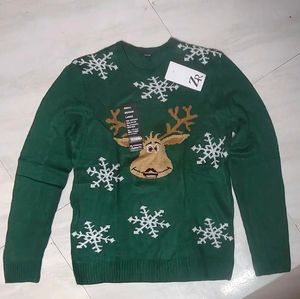 Fun Reindeer Christmas Sweater