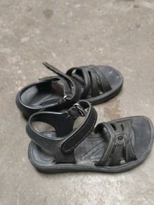 Kids Black Sandals