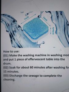 Washing Machine Cleaning Tablets 10 Tablet