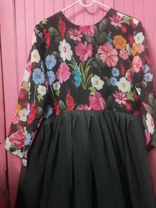 Black Anarkali Gown