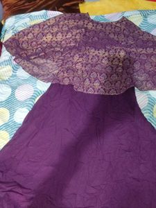 Elegant Purple Ethnic Skirt