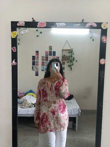 Floral Print Kurta