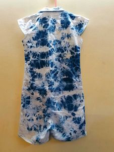 Tie-Dye Denim Romper