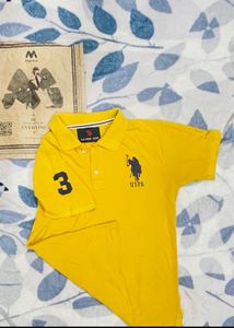 BEAUTIFUL Yellow US Polo T-Shirt