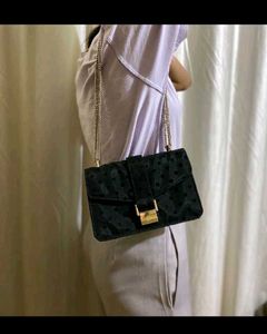 Zara Leather Sling And Shoulder Bag