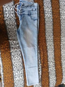 High Waisted Denim Jeans