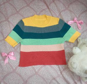 Striped Knit Top