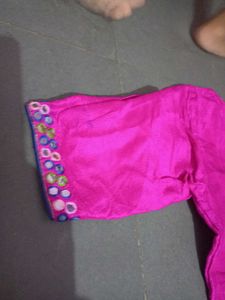 Bandine Blue And Pink Combination Umbrella Dress