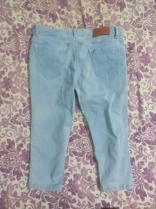 3/4th Length Denim Jean | Blue Shade | Brand New |