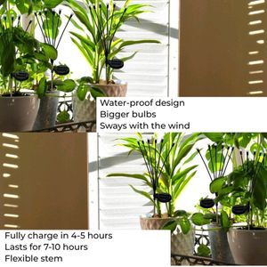 8🎄 LED Fireflies Solar Light - Yellow