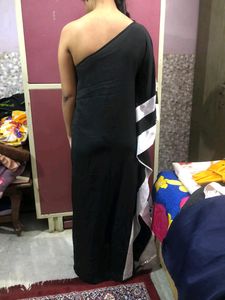 ONE SHOULDER KAFTAN DRESS