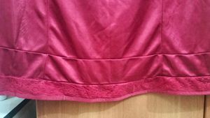 Maroon Fabric Material peticoat under saree