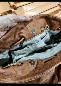 Brown Leather Hobo Bag