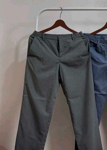 Gray Casual Pants