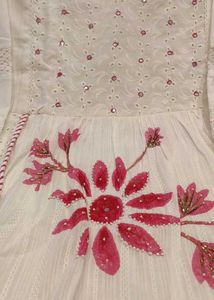 Pink Plus Size Designer Shifli Cotton Suit Set