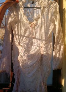 Lace Mini Mesh Dress with Bow Details