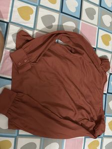 Ruffle Detail Formal Shirt Top