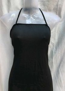 101511. Slinky Black Halter Dress