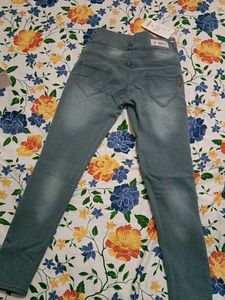 Brand New Ripped Jeans 👖it&#39;s Looking Little Odd Because Of My Bad Camera And Lighting But Is Has Very Nice Colour