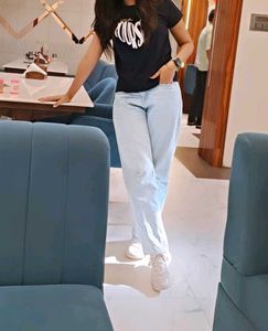 Light Wash Wide Leg Jeans
