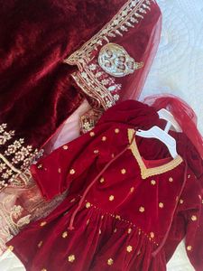 Mother &amp; Daugher Twining Velvt HEAVY SEQUENCE Suit