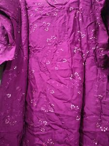 Purple Organza Kurta