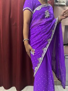 Purple Saree