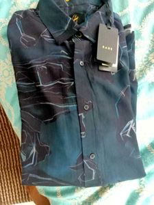 NEW RARE RABBIT Abstract Printed Casual ShirT