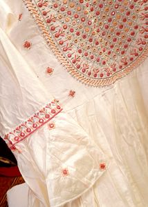 Anarkali Short Frok With Mirror Work