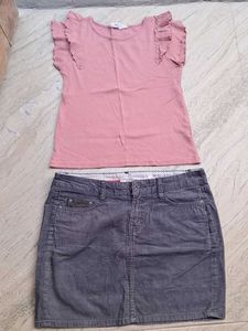 hnm top n skirt branded