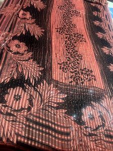 Black and Peach Designer Saree
