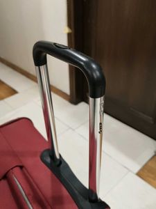 VIP Maroon Soft Textured With Wheels Trolly Bag