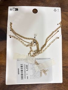 Bershka 3 Pack Pendant Charm Necklaces