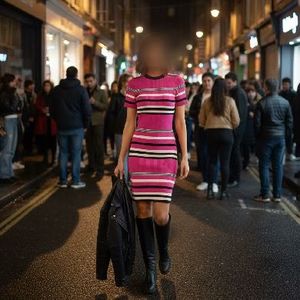 Striped Bodycon Mini Dress