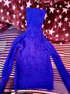 Blue Fuzzy Sweater