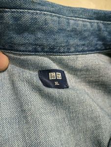 UniqlO Blue Denim Shirt