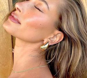 Teardrop Gold Earrings