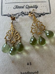 Amrapali Silver Peridot Earrings