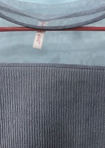 Cute Blue Puff Sleeve Top