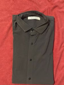 Grey Shirt  Long Sleeve Button-Down