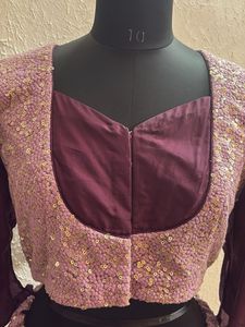 Plus size Classy ombre  Purple  Lehenga Set