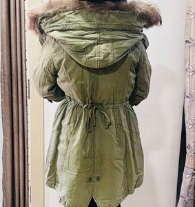 Stylish Olive Green Parka