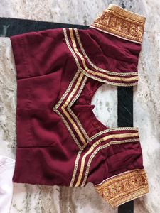 Marron Saree.