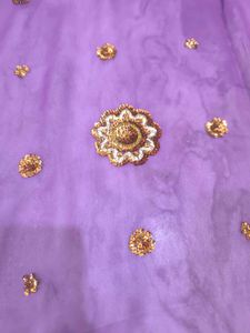 Vintage purple saree.