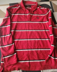 Striped Red Polo Shirt