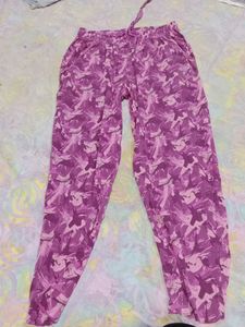 Purple Patterned Lounge Pants