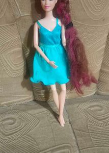 Barbie Doll in Blue Dress