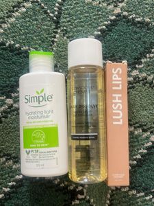 Moisturiser, Cleanser N Lip Balm Combo!